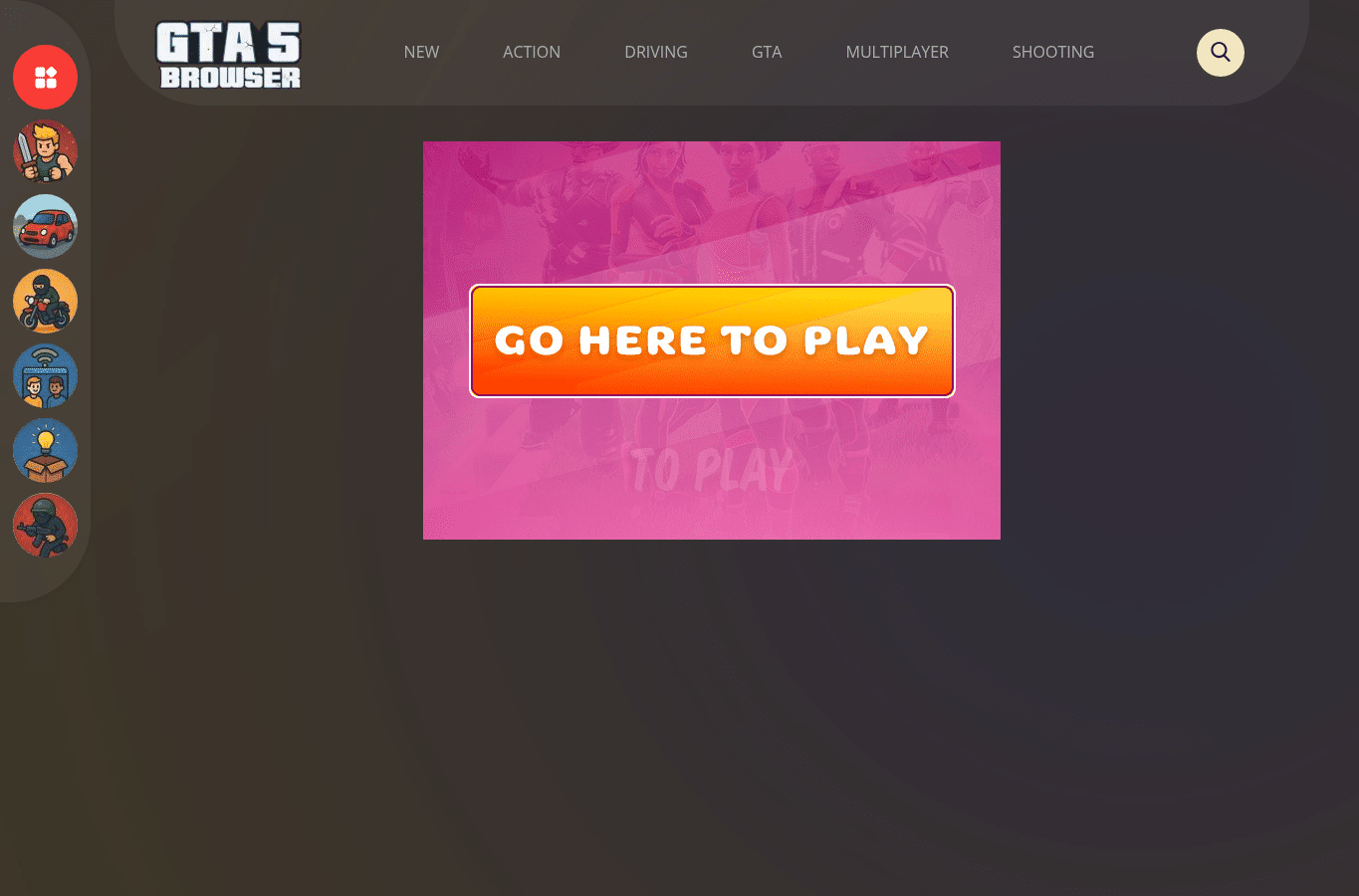 Screenshot preview of gta5browser.com