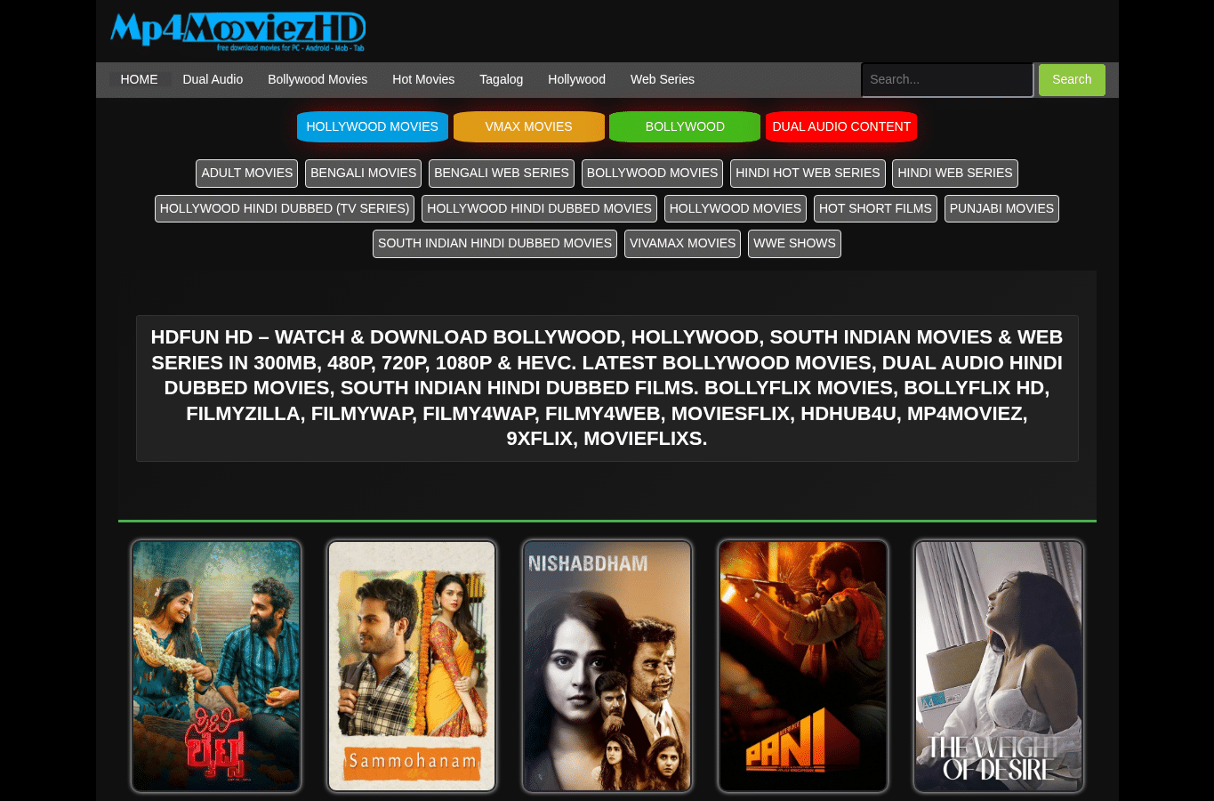 Screenshot preview of hdfun.in