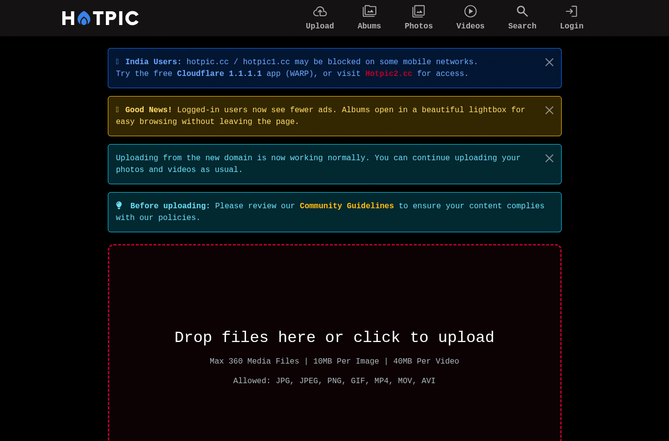 Screenshot preview of hotpic1.cc