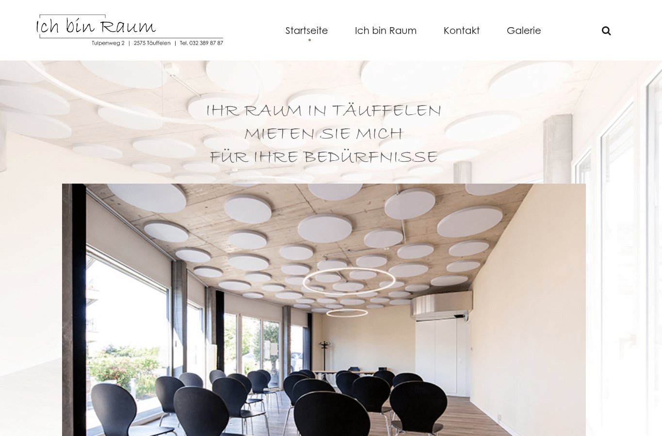 Screenshot preview of ichbinraum.ch