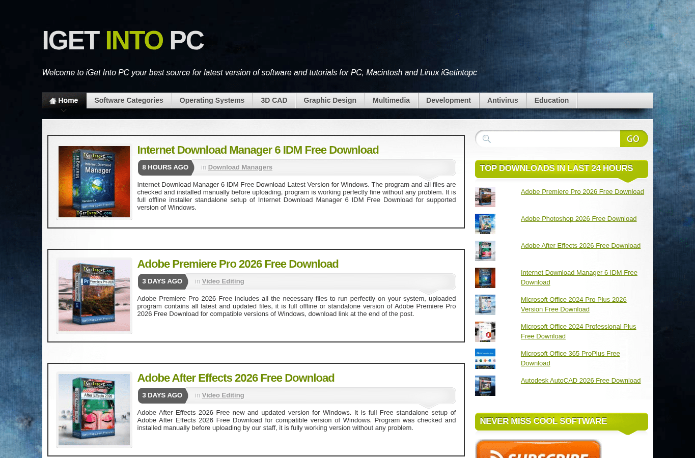 Screenshot preview of igetintopc.com