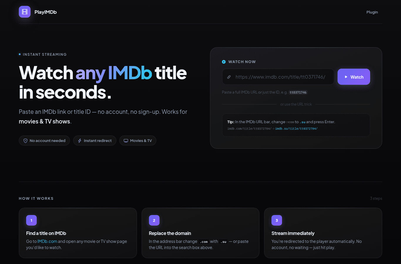 Screenshot preview of imdb.su