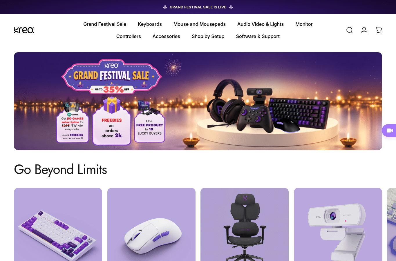 Screenshot preview of kreo-tech.com