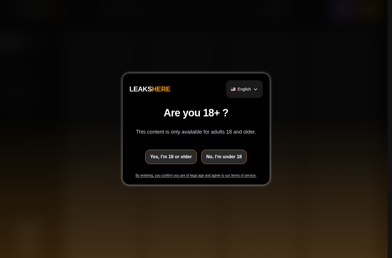 Screenshot preview of leakshere.com