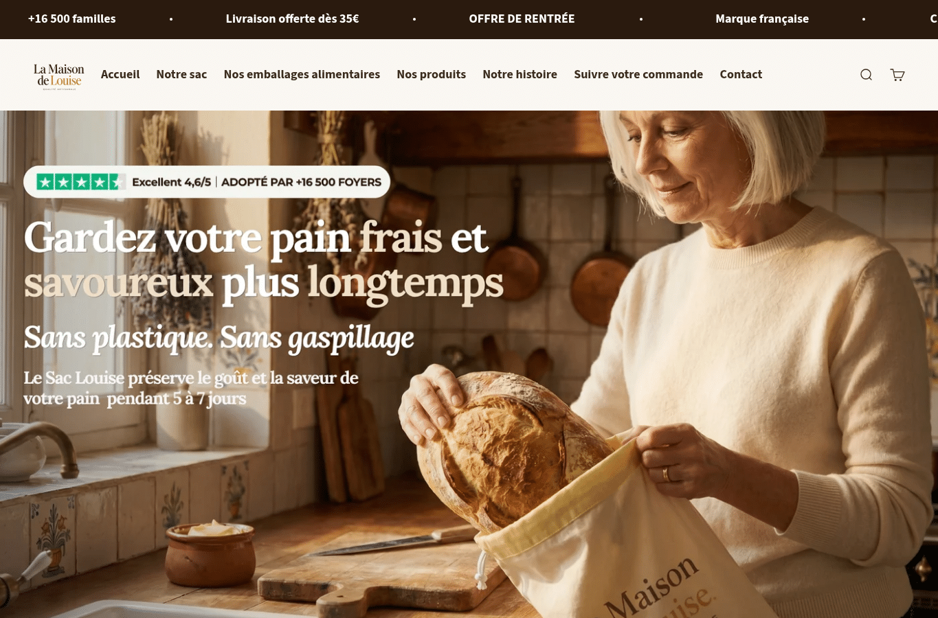 Screenshot preview of maison-de-louise.com