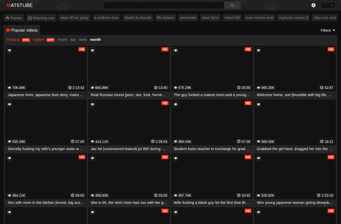 Screenshot preview of mat6tube.com