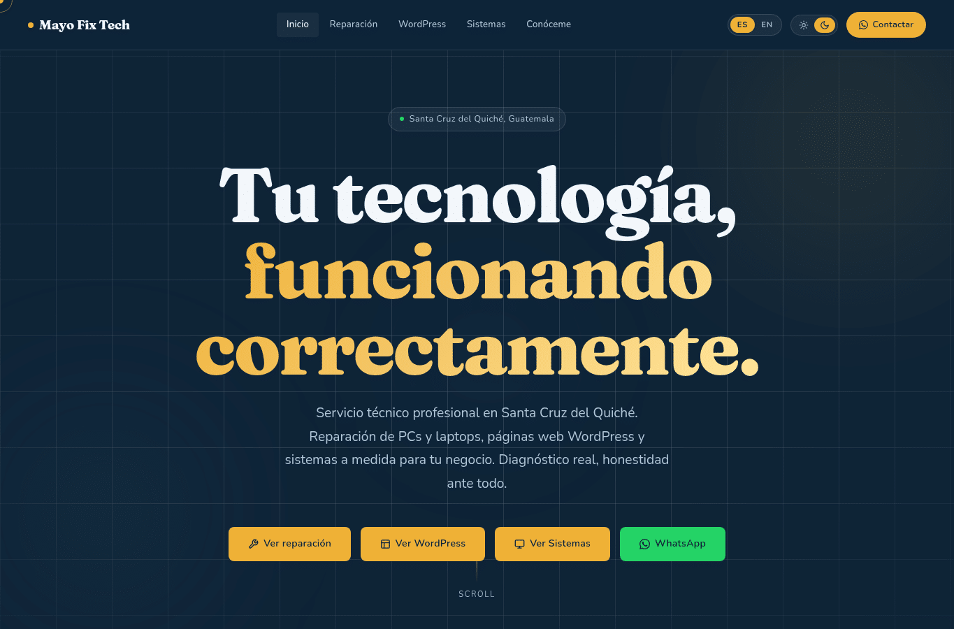 Screenshot preview of mayofixtech.com