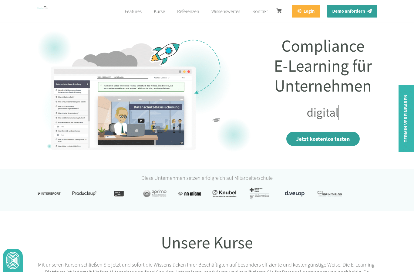 Screenshot preview of mitarbeiterschule.de