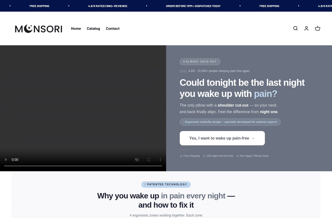 Screenshot preview of monsori.co.uk