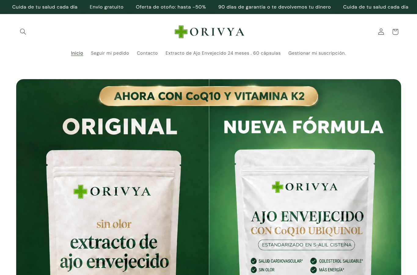 Screenshot preview of myorivya.com