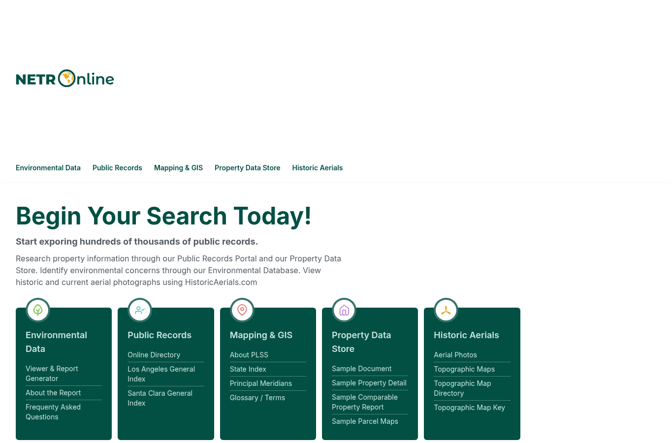 Screenshot preview of netronline.com