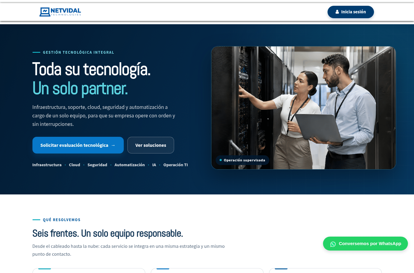 Screenshot preview of netvidal.com