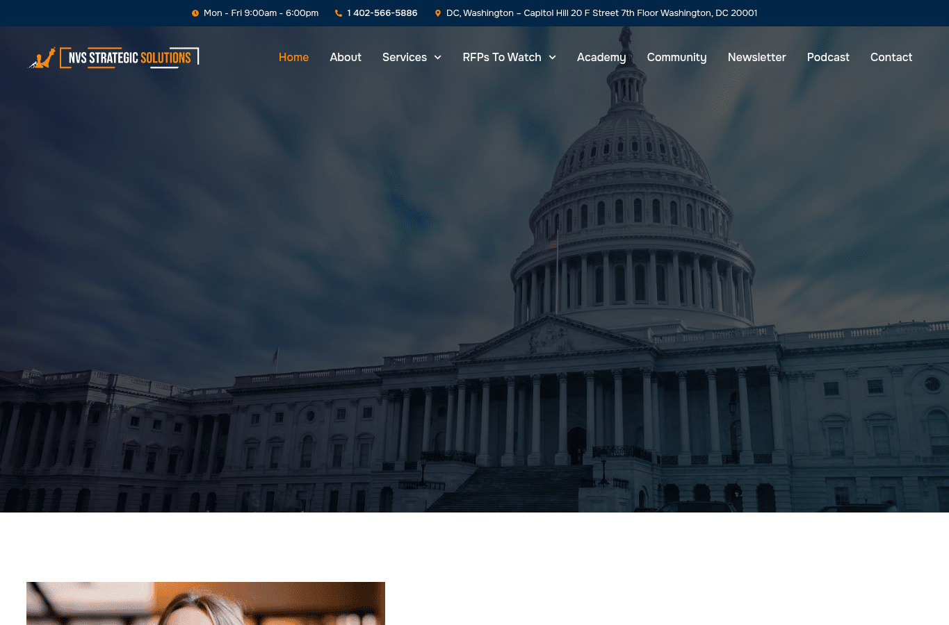 Screenshot preview of nvsstrategicsolutions.com