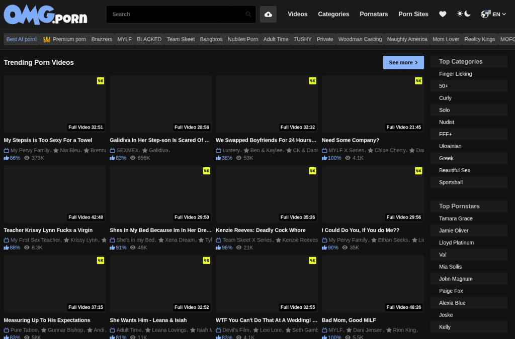Screenshot preview of omg.porn