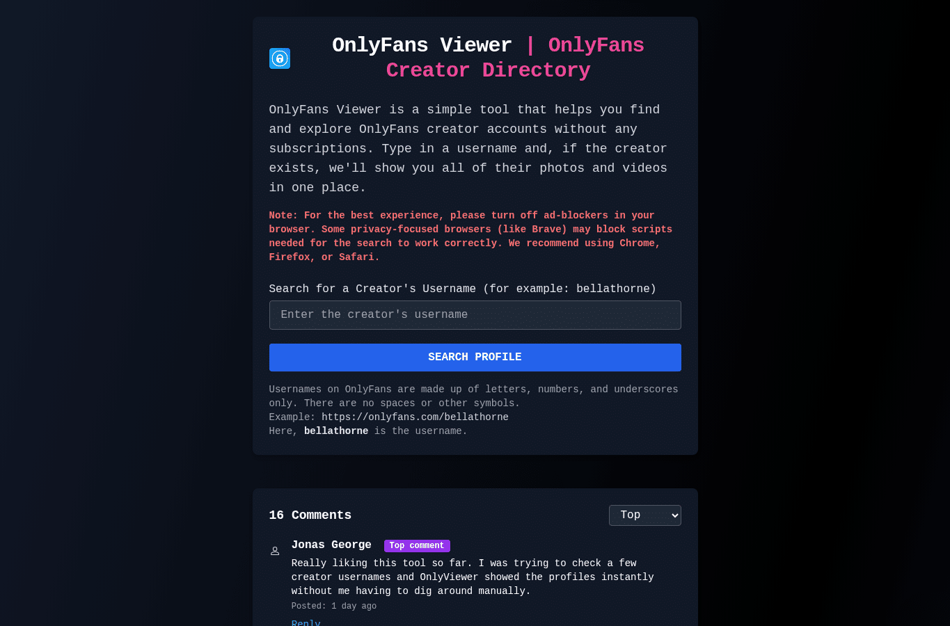 Screenshot preview of onlyviewer.live