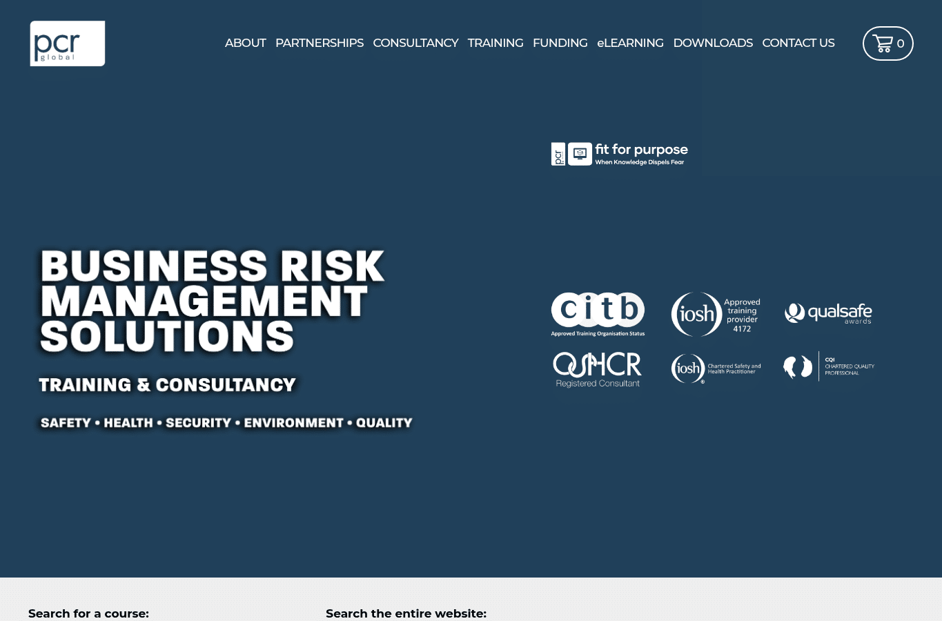 Screenshot preview of pcr-global.com