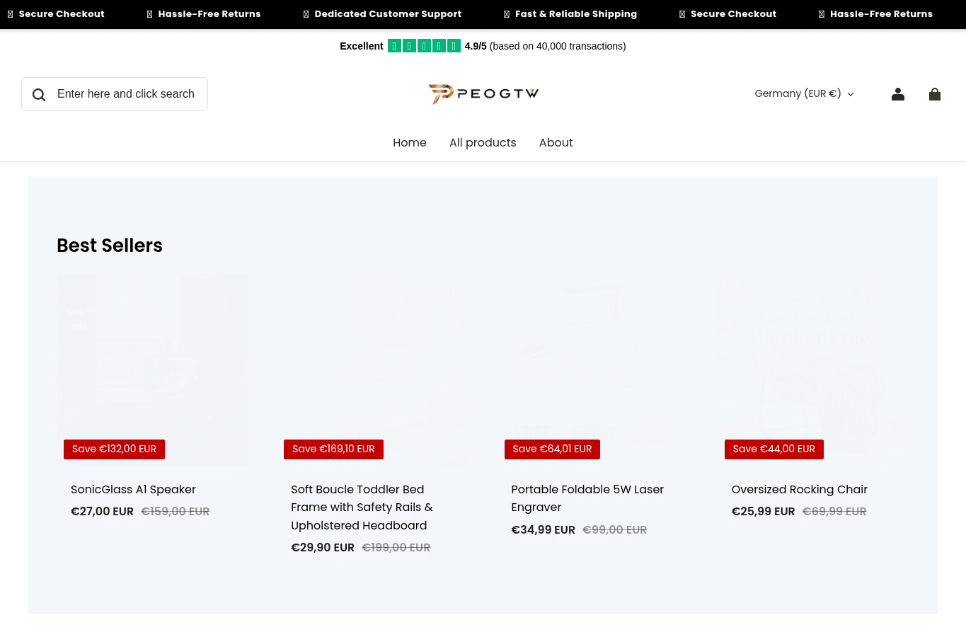 Screenshot preview of peogtw.com