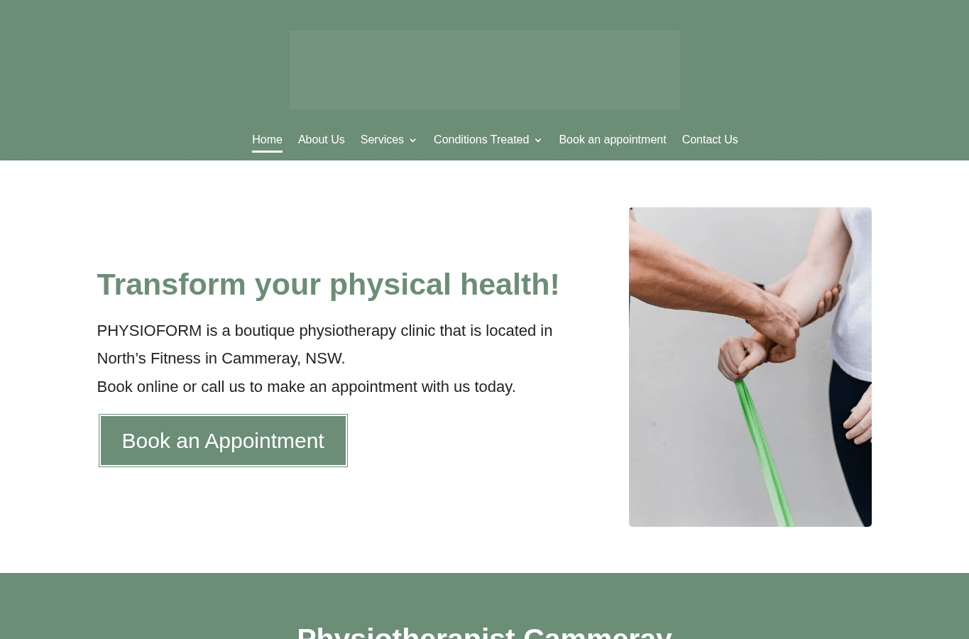 Screenshot preview of physioform.net.au
