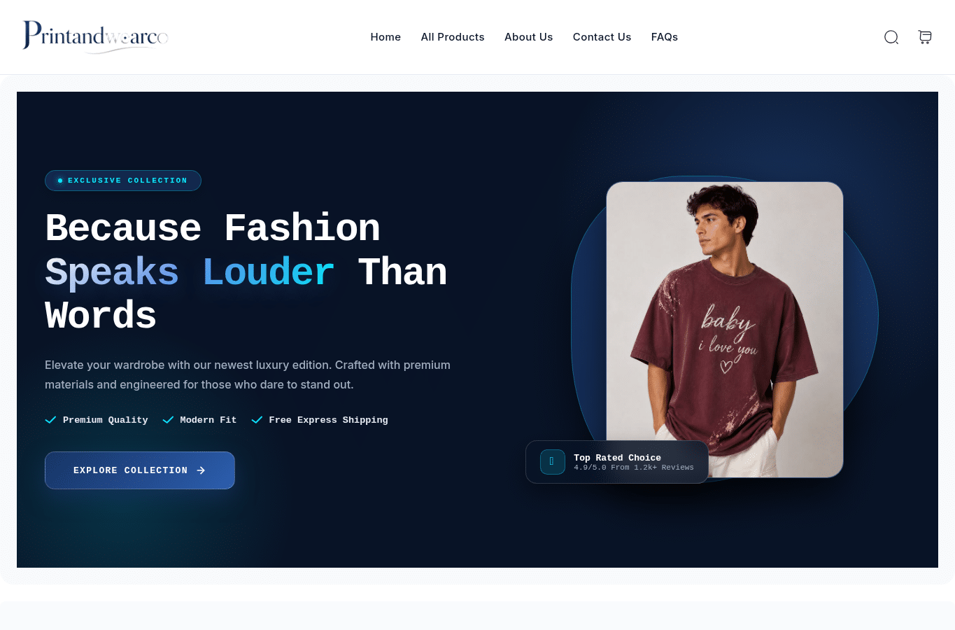 Screenshot preview of printandwearco.com