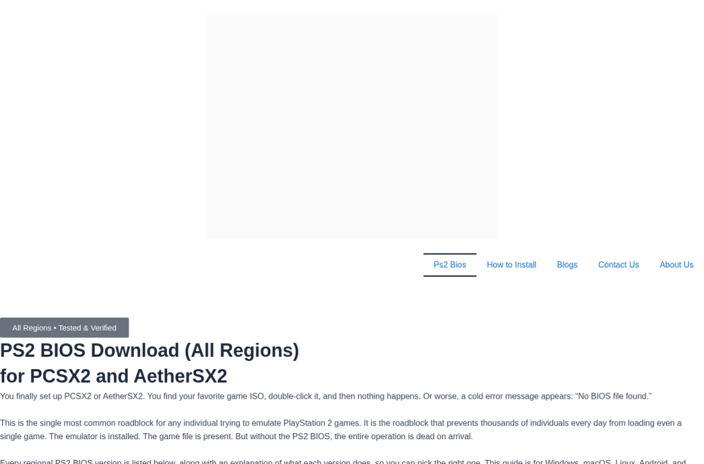 Screenshot preview of ps2bios-download.com