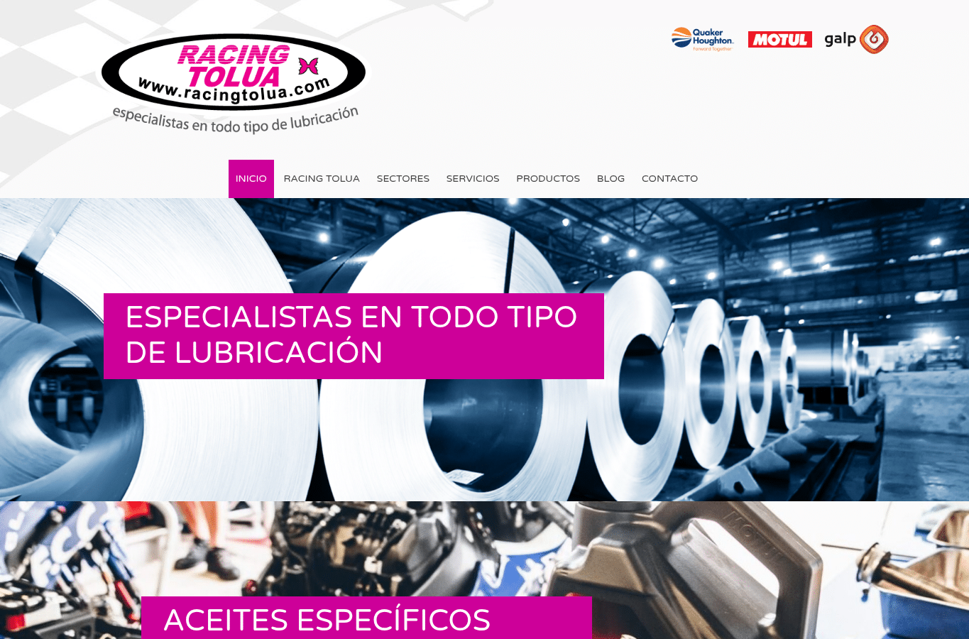 Screenshot preview of racingtolua.com