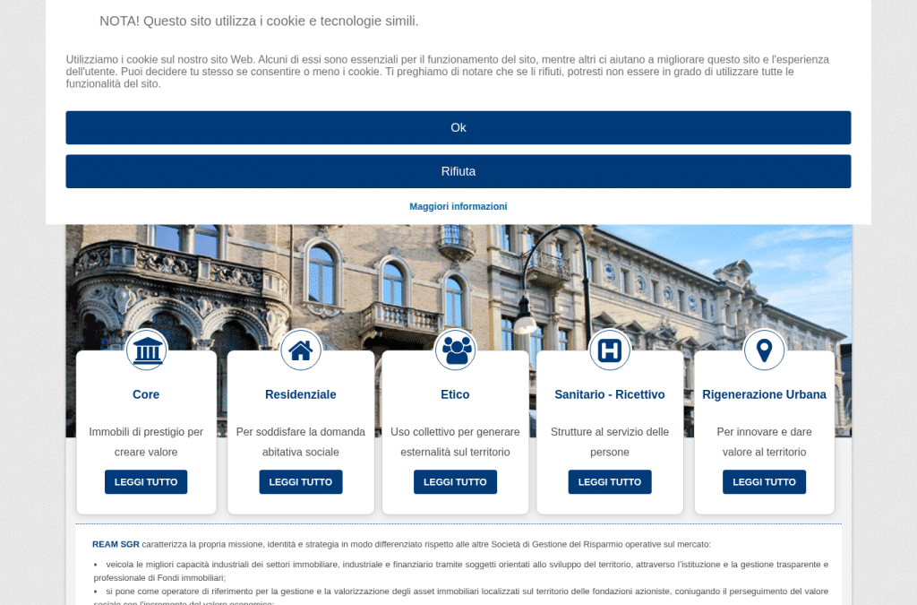 Screenshot preview of reamsgr.it