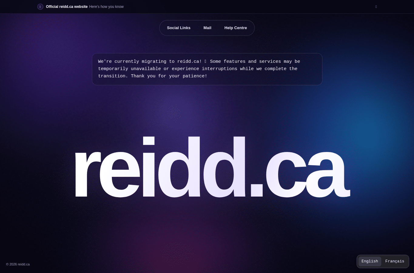 Screenshot preview of reidd.ca