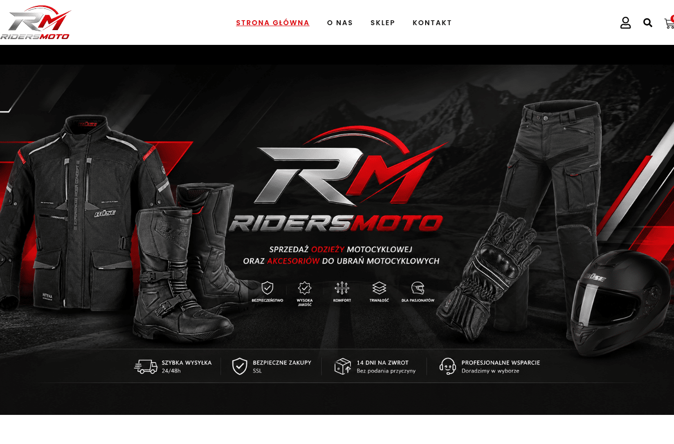 Screenshot preview of ridersmoto.pl