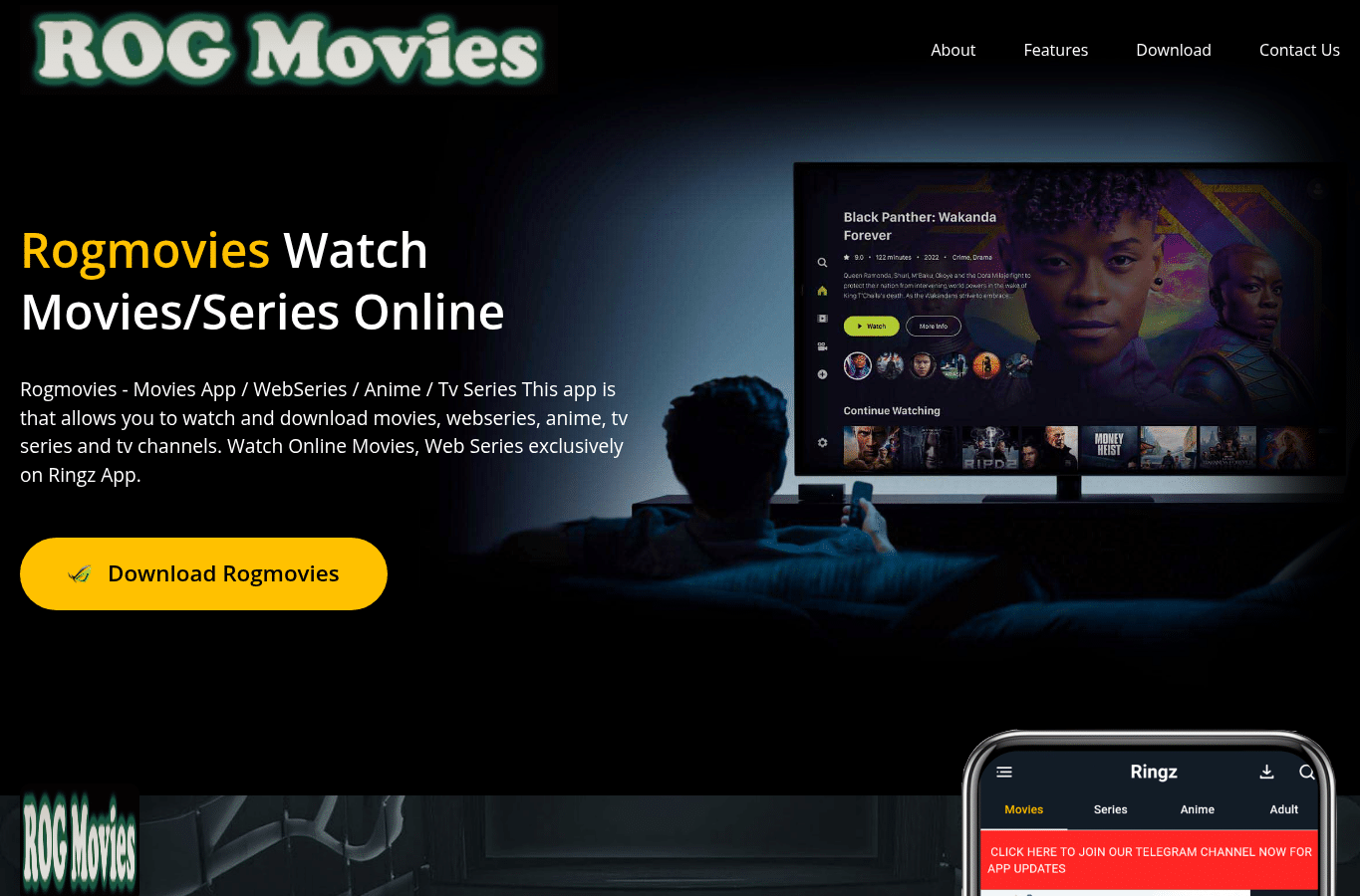 Screenshot preview of rogmovies.in