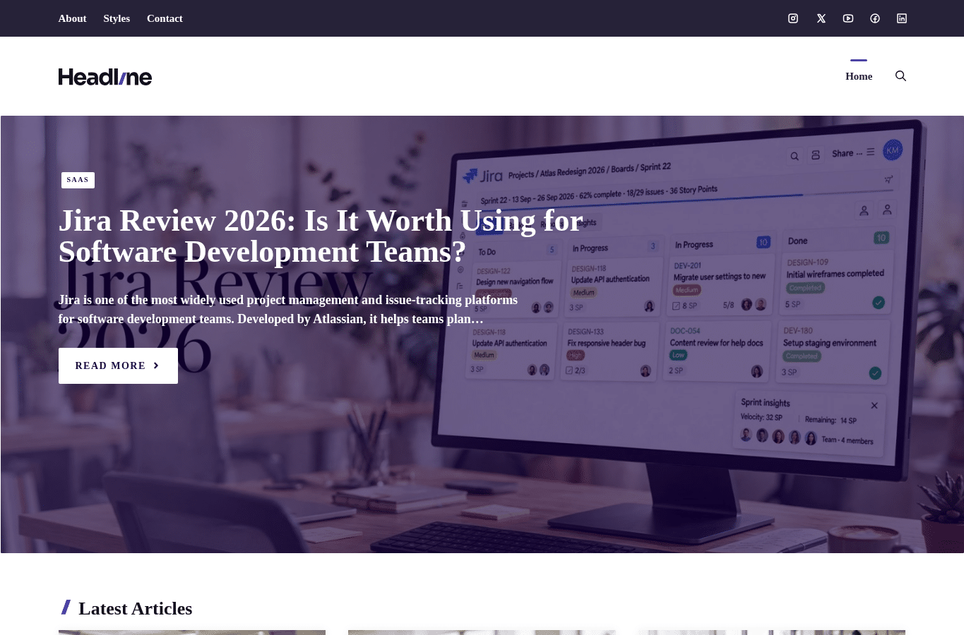 Screenshot preview of saascom.net