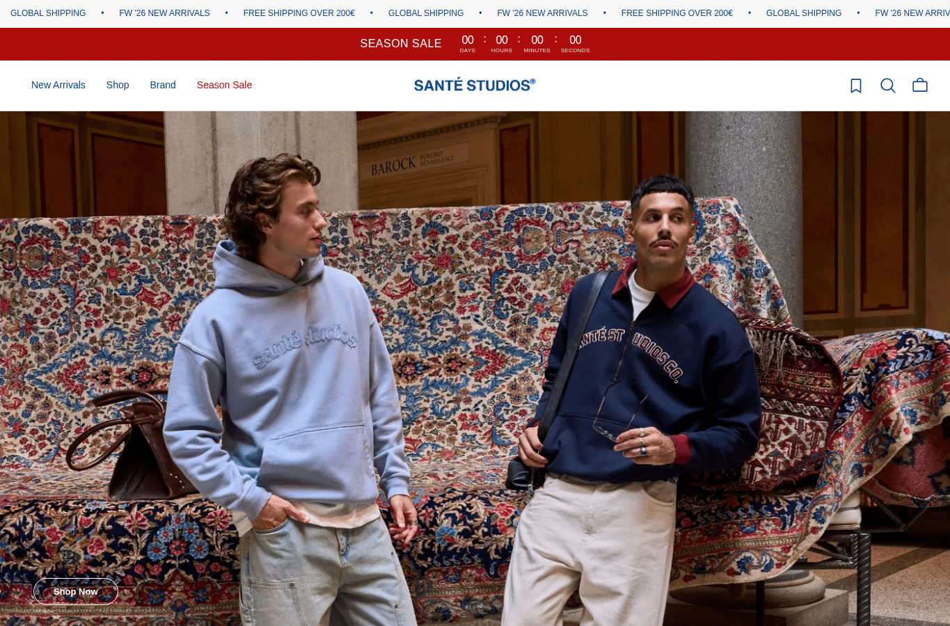 Screenshot preview of sante-studios.com