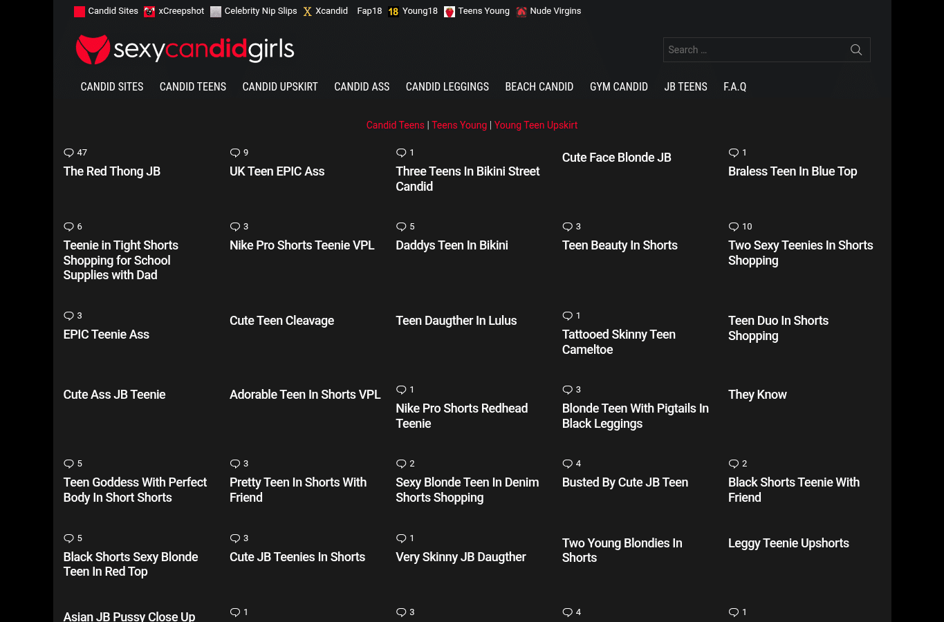 Screenshot preview of sexycandidgirls.com