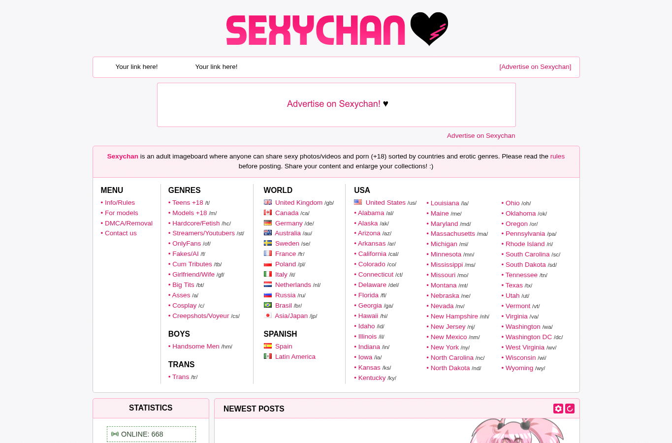 Screenshot preview of sexychan.org