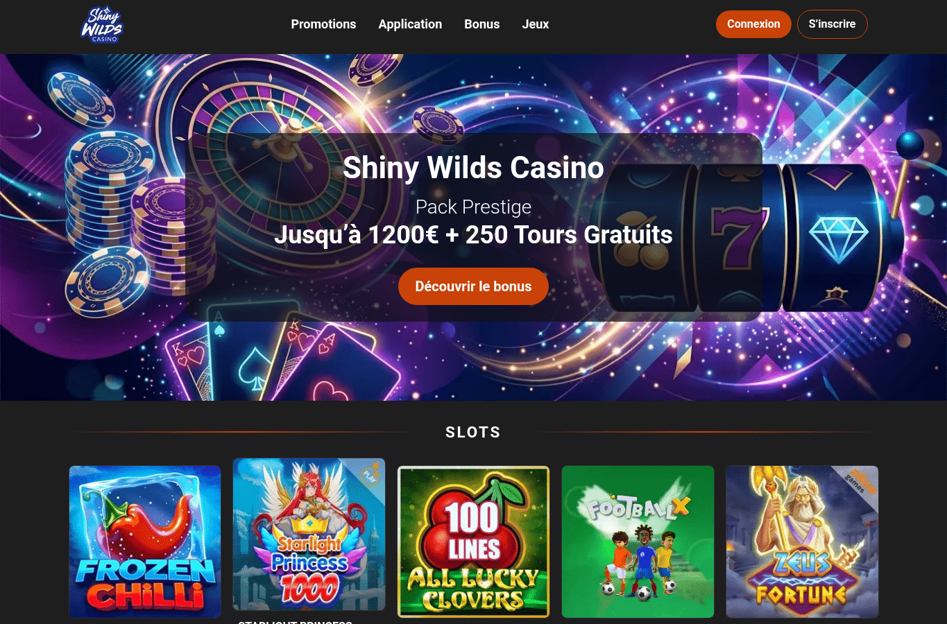 Screenshot preview of shinywilds-com.fr