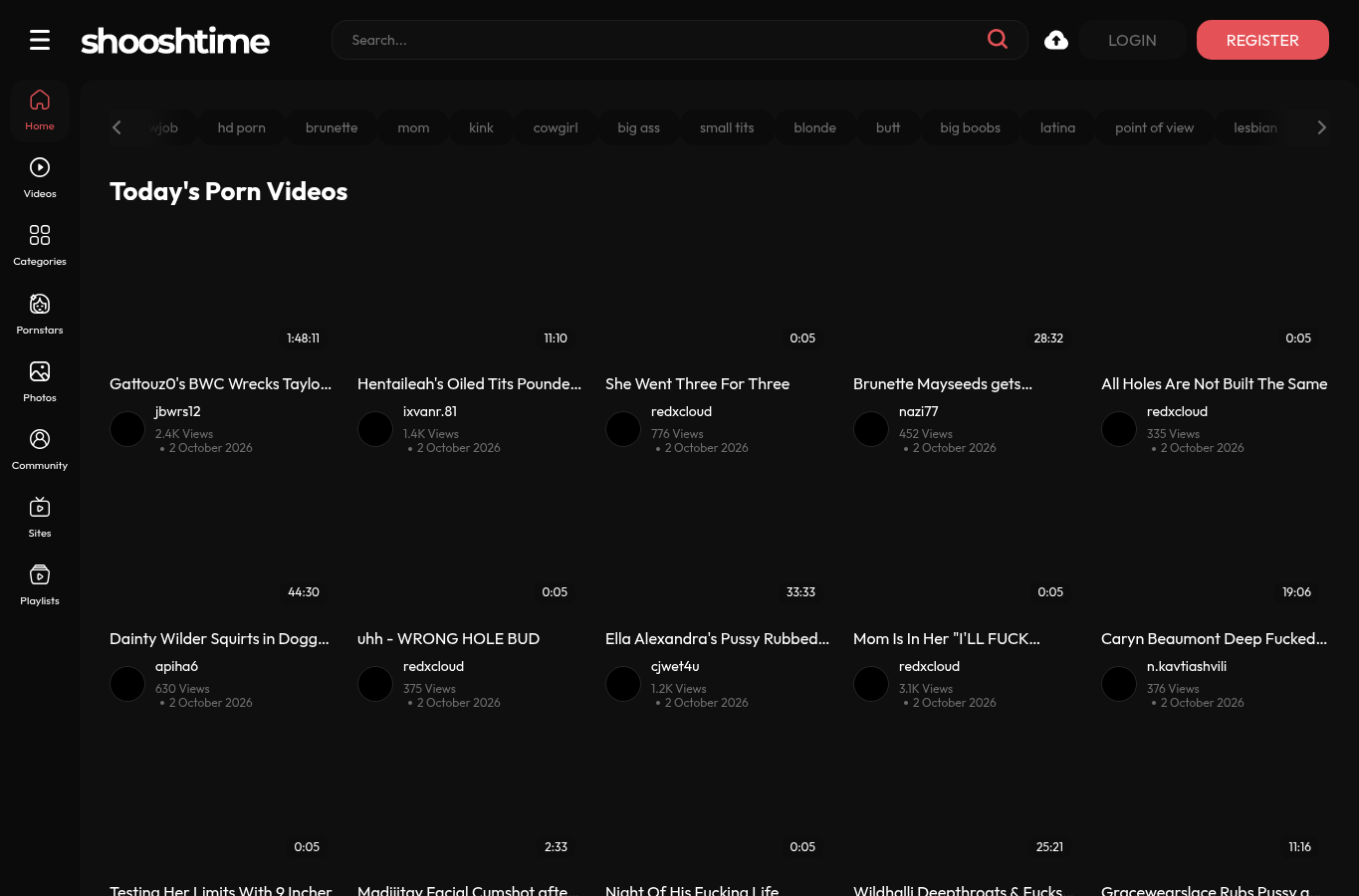 Screenshot preview of shooshtime.com