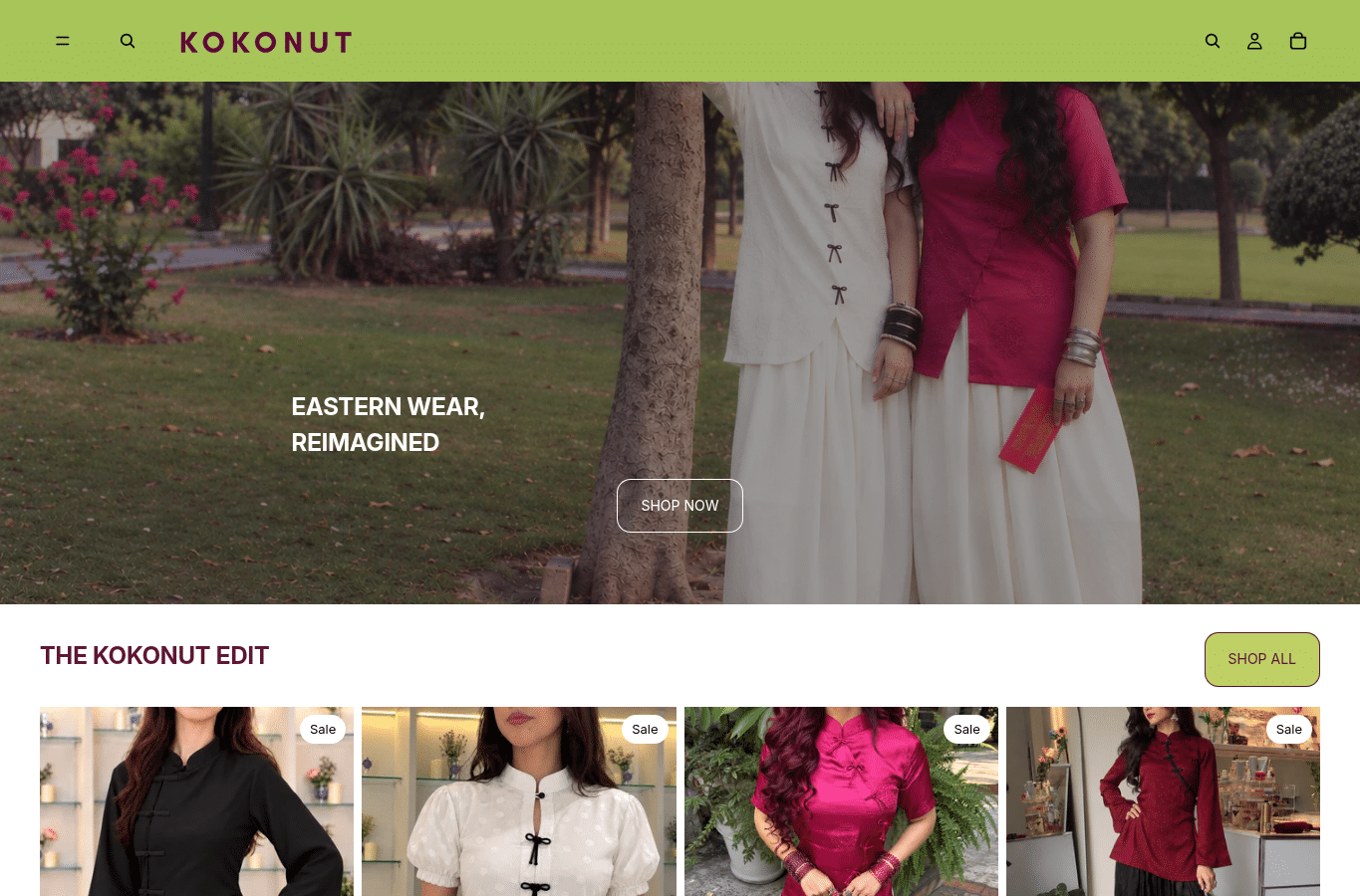 Screenshot preview of shopkokonut.com