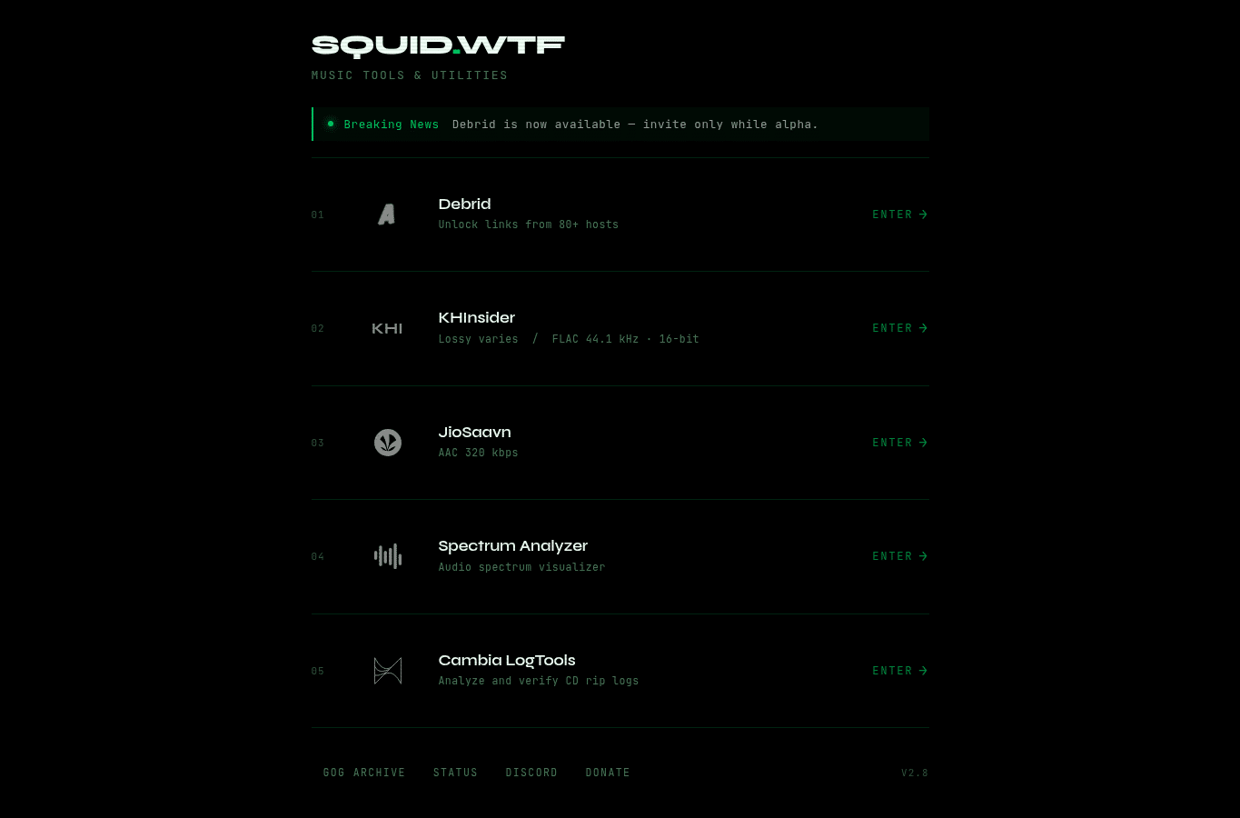 Screenshot preview of squid.wtf