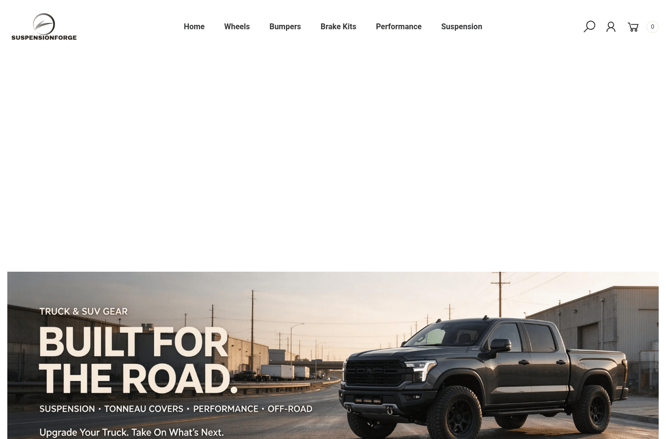 Screenshot preview of suspensionforge.com