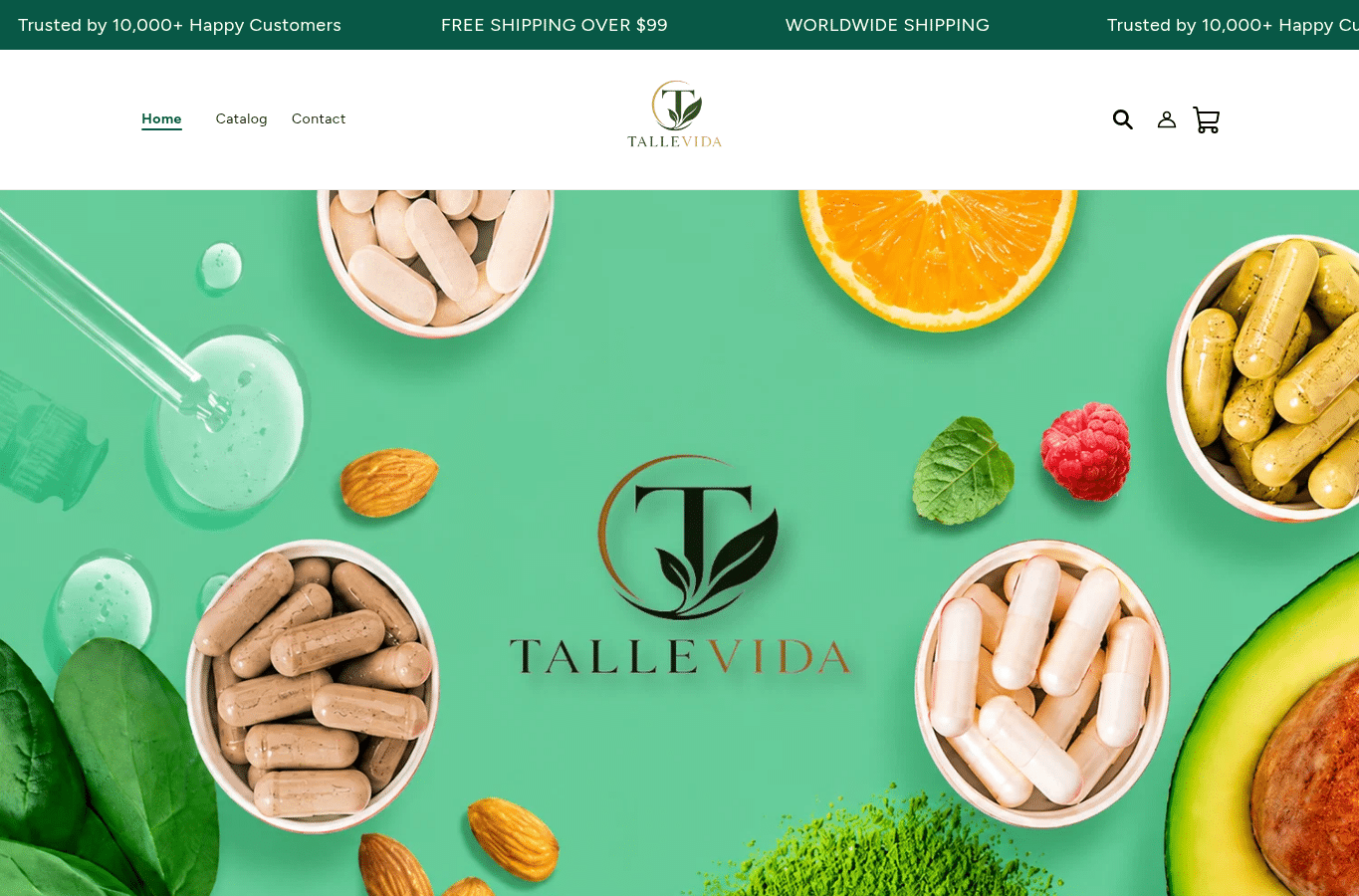 Screenshot preview of tallevida.com