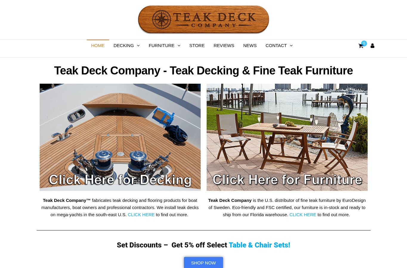 Screenshot preview of teakdeckcompany.com