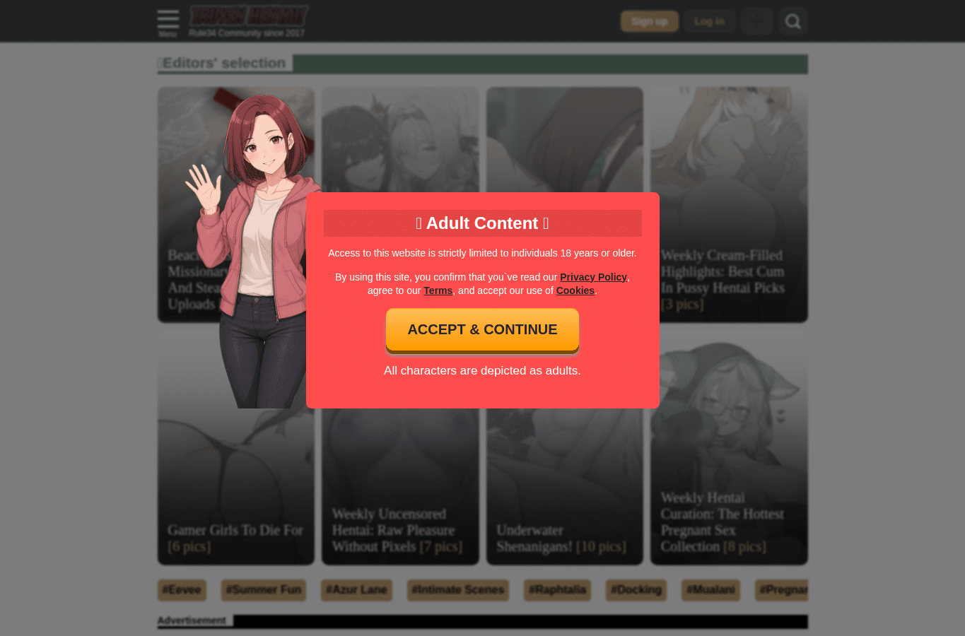 Screenshot preview of truyen-hentai.com