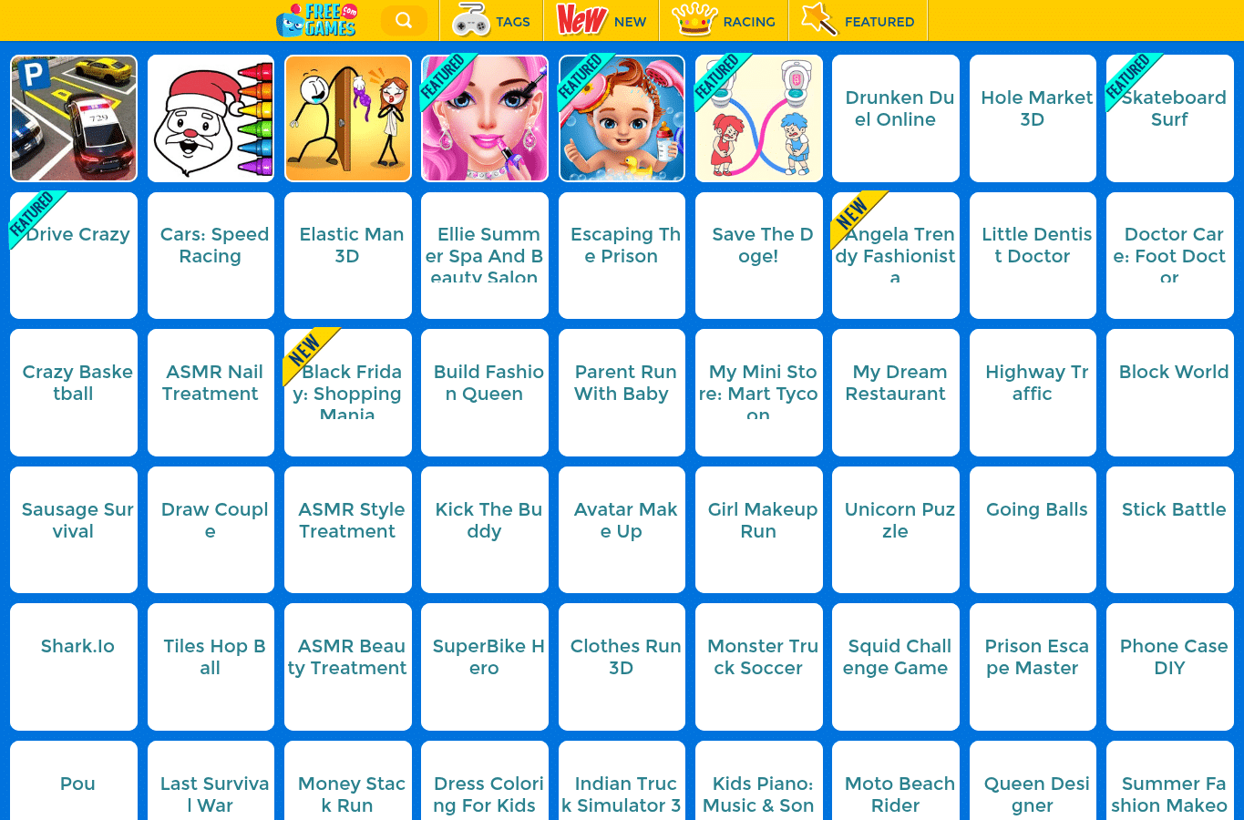 Screenshot preview of ufreegames.com