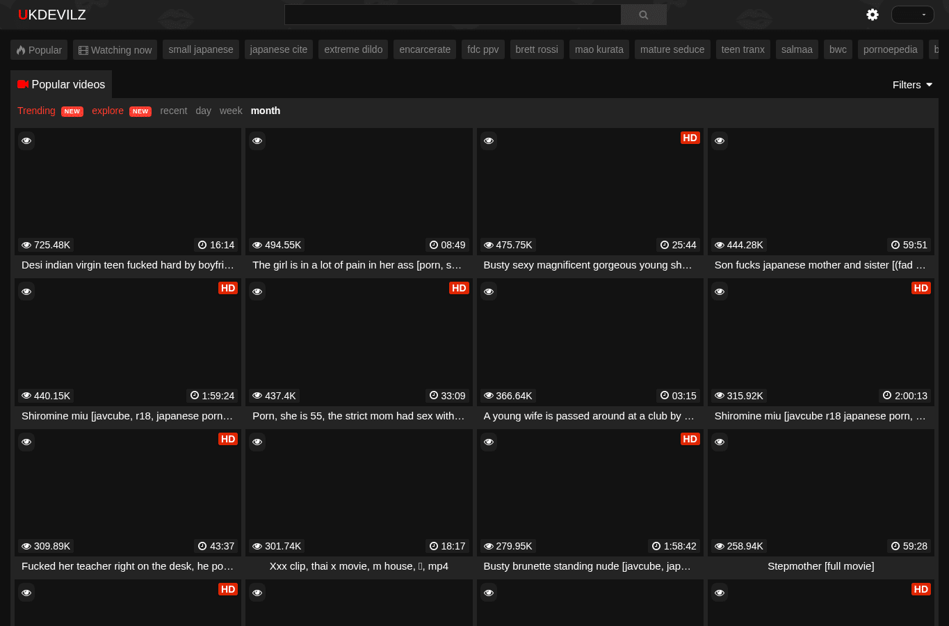 Screenshot preview of ukdevilz.com