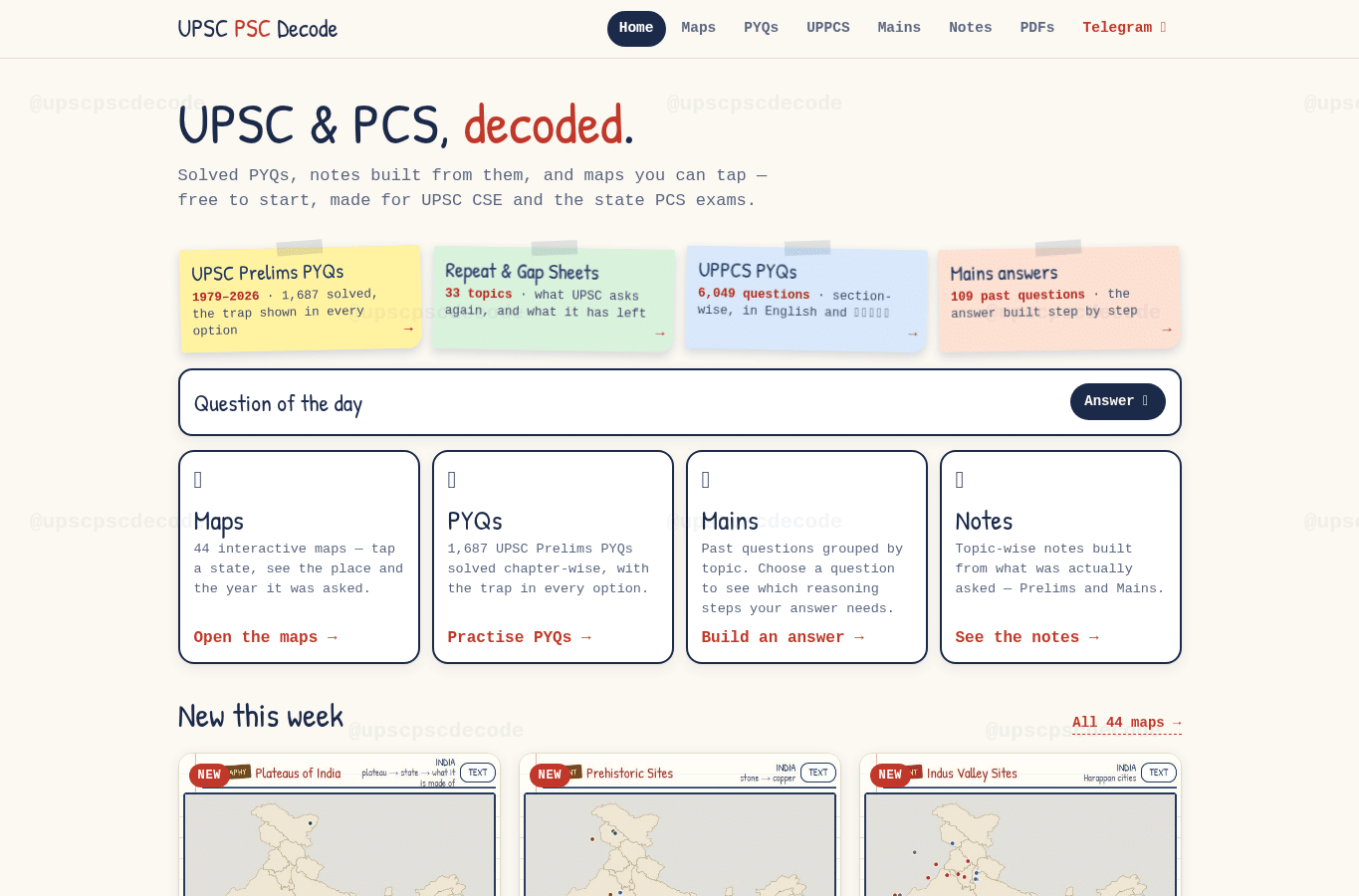 Screenshot preview of upscpscdecode.com