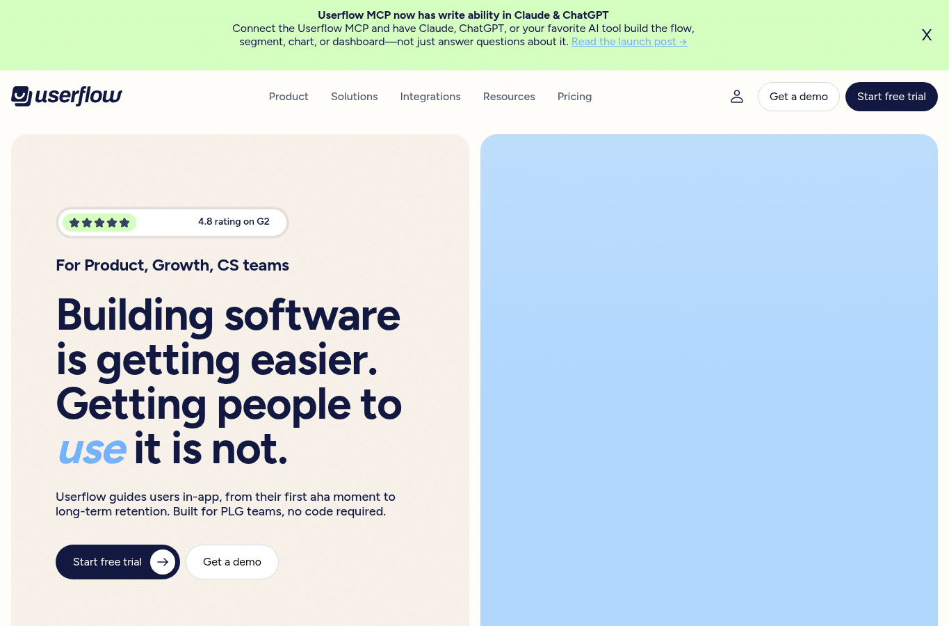 Screenshot preview of userflowcloud.com