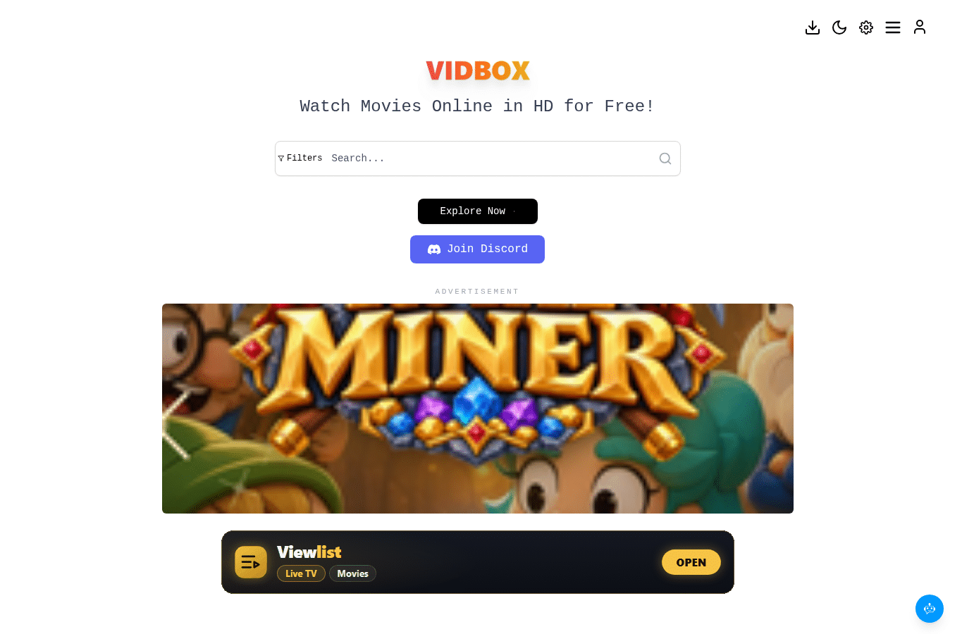 Screenshot preview of vidbox.wtf