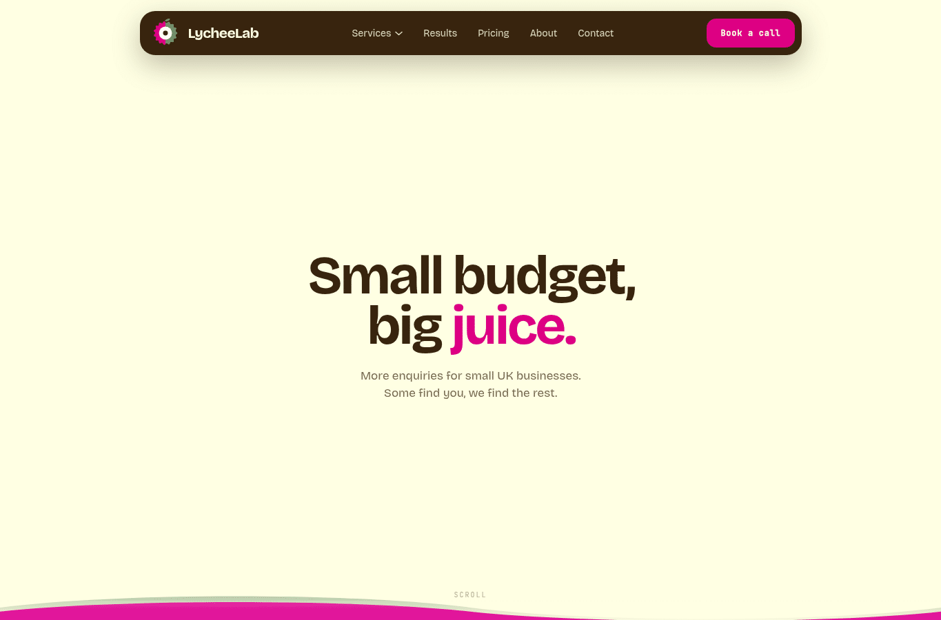 Screenshot preview of withlycheelab.co.uk