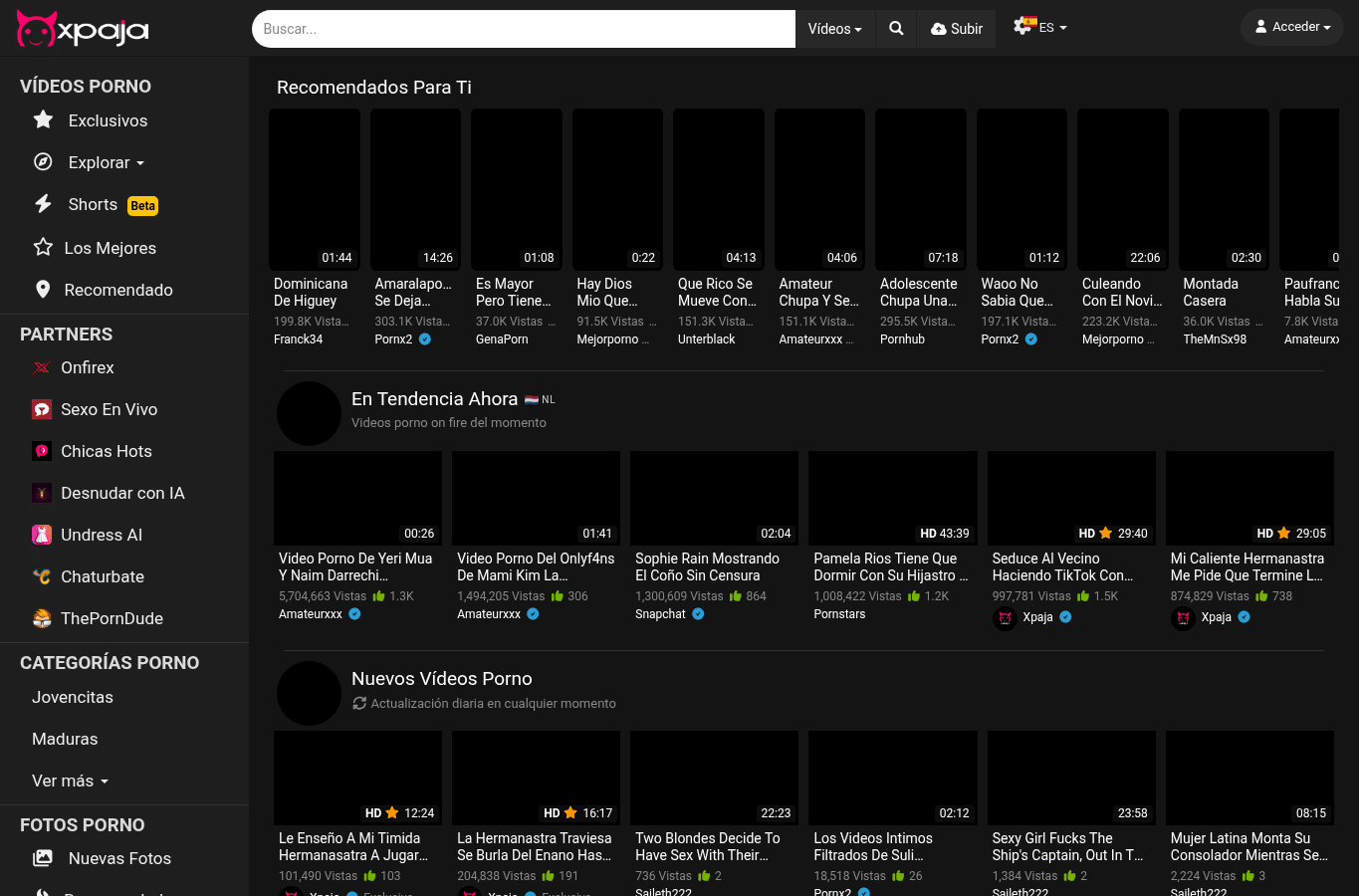 Screenshot preview of xpaja.net