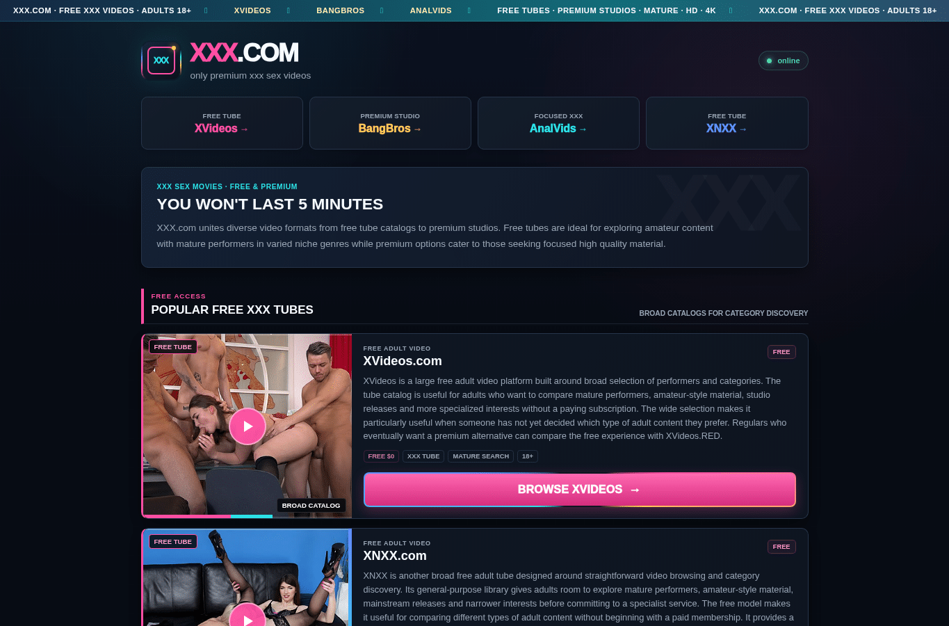 Screenshot preview of xxx.com