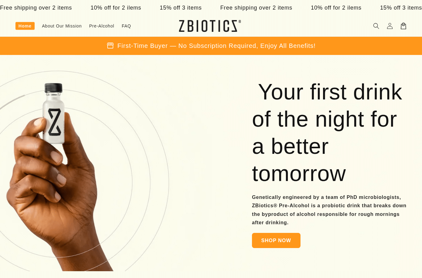 Screenshot preview of zbiotica.com